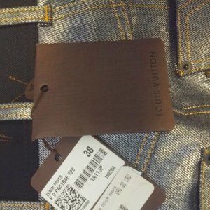 NEW Louis Vuitton Coated Mid-rise Leg Skinny Jeans